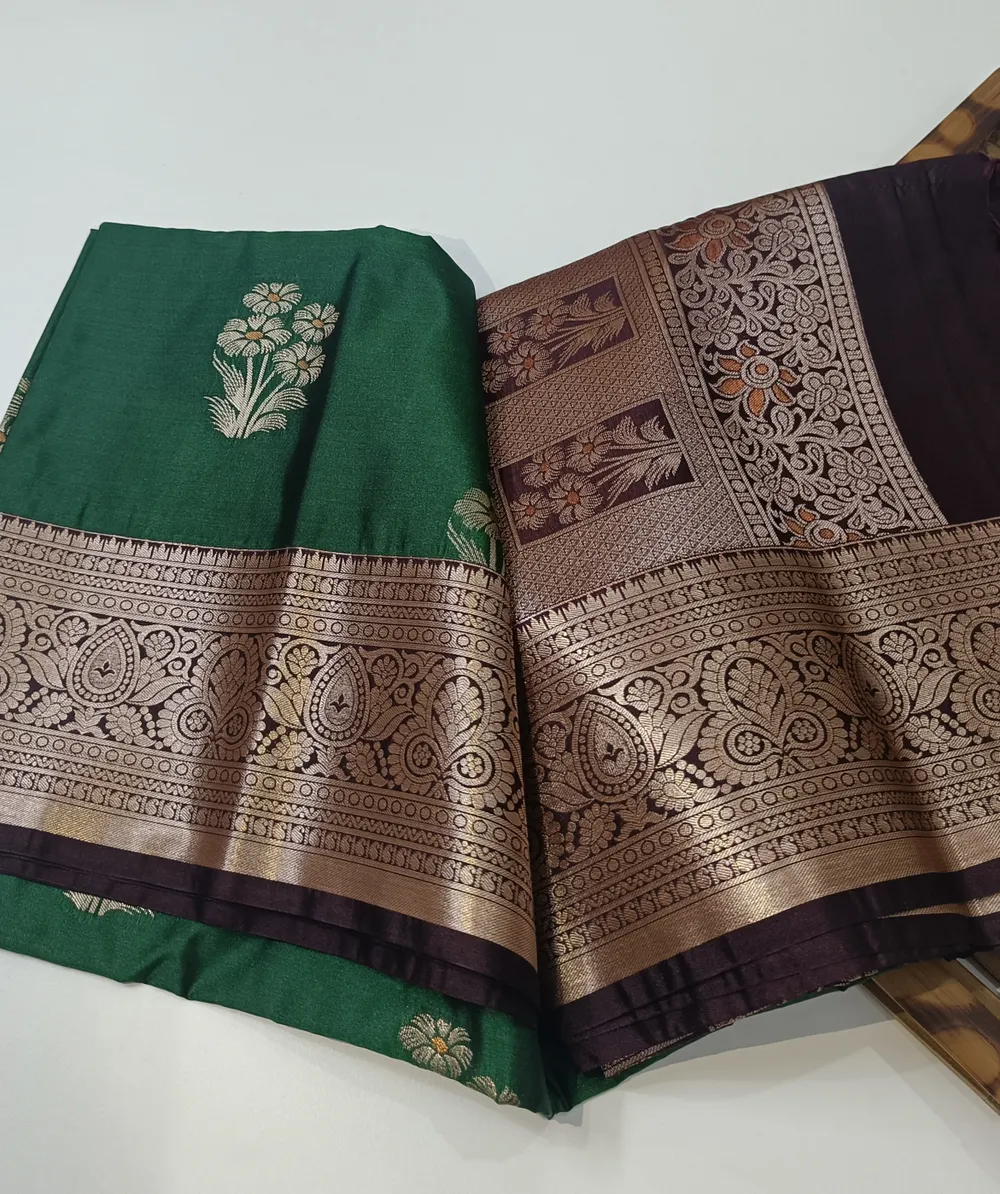 Heritage Green Vegan Silk